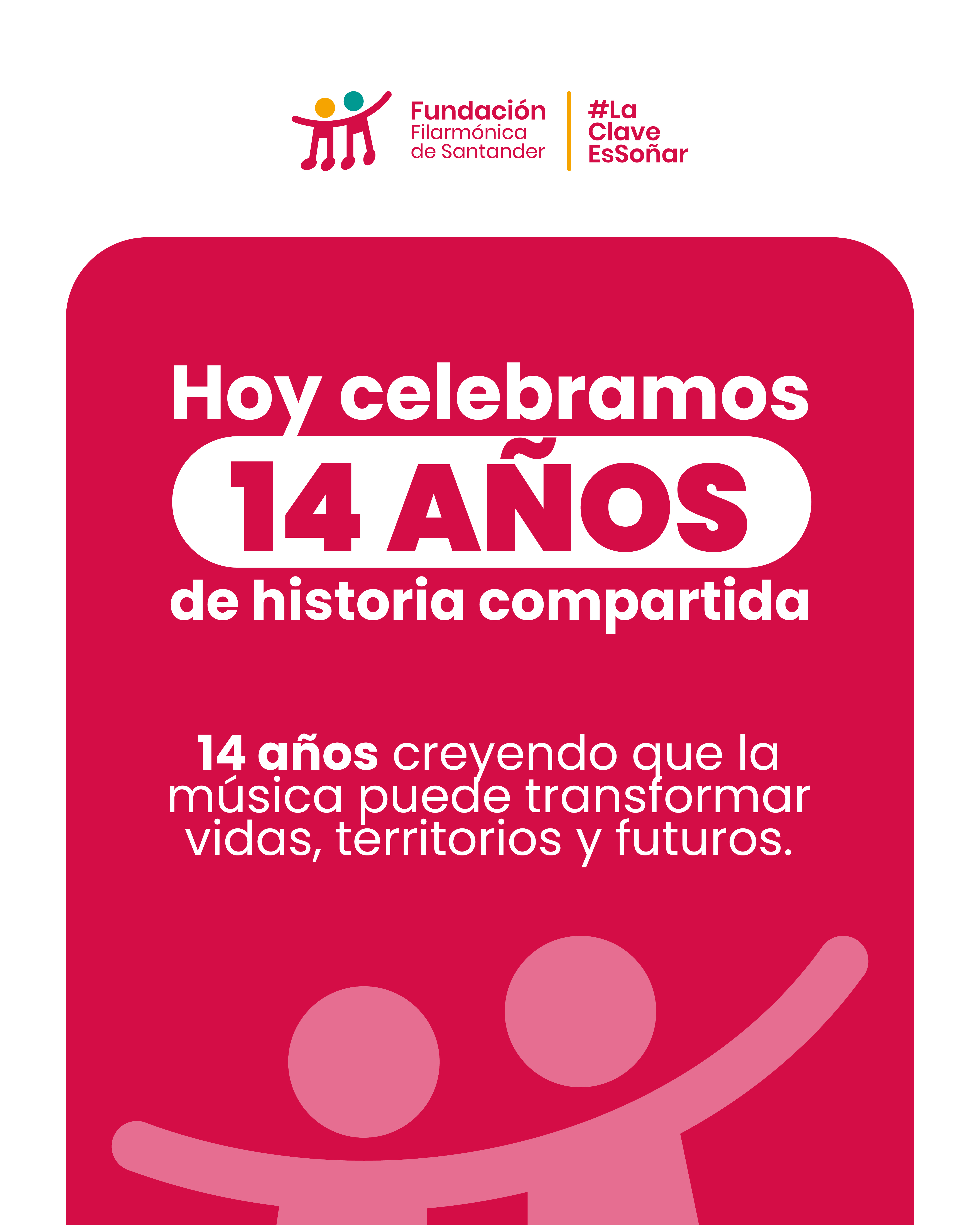 Hoy celebramos 14 años de historia compartida.